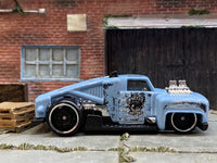 Loose Hot Wheels - Erikenstein Race Truck - Blue Gray 52