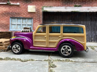 Loose Hot Wheels - 40's Ford Woody - Purple — view 3