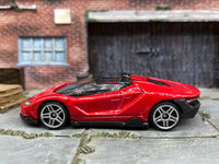 Loose Hot Wheels - 2016 Lamborghini Centenario Roadster - Red — view 3