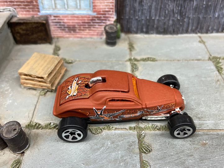 Loose Hot Wheels Soo Fast Deuce Roadster Hot Rod Dressed in Red Primer — view 2
