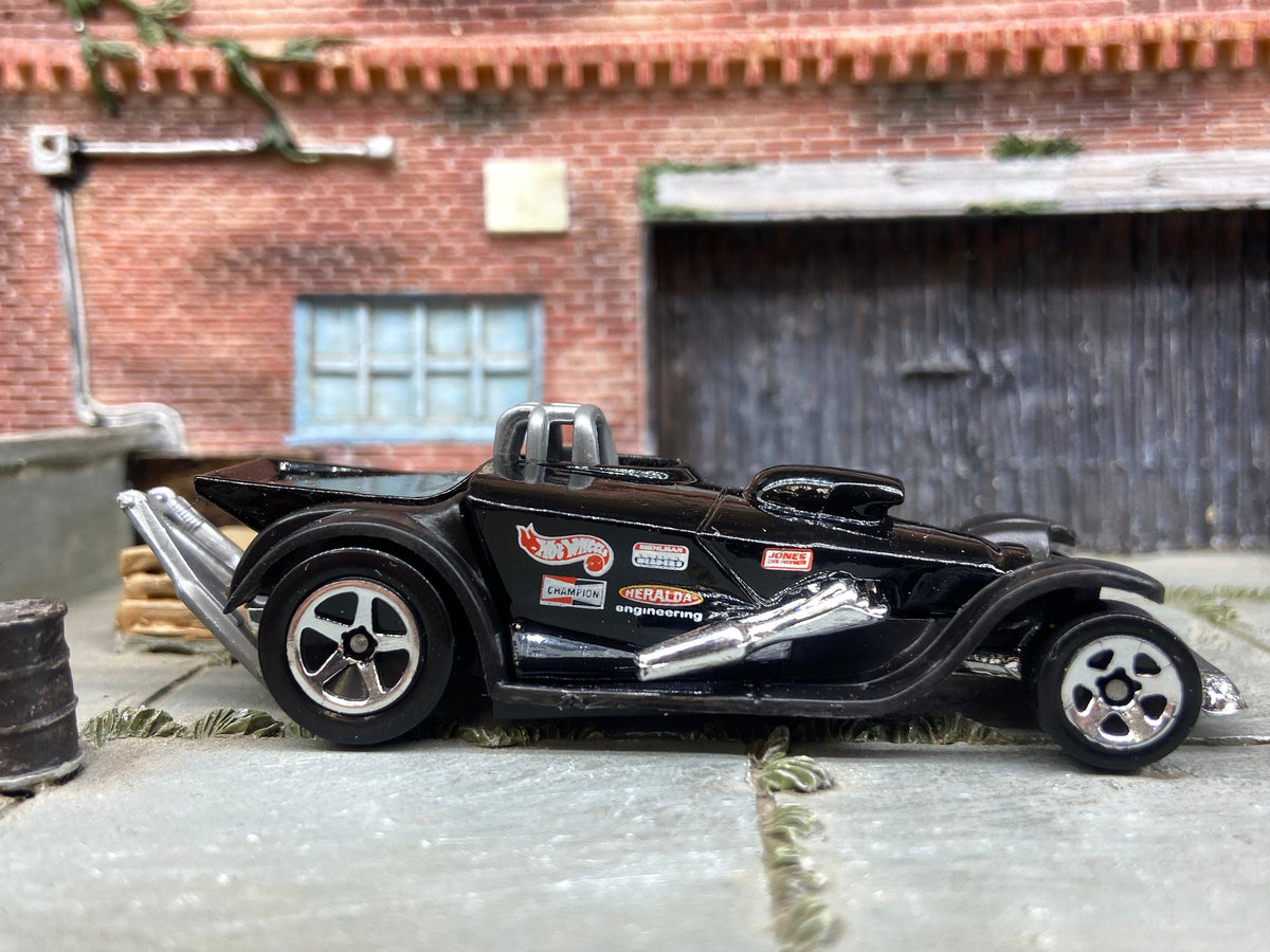 Loose Hot Wheels - Super Comp Dragster - Black Race Livery