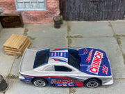 Loose Hot Wheels - Ford Mustang Cobra Race Car - Nestle Crunch White and Blue Livery — view 2