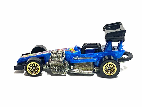 Loose Hot Wheels - Super Modified Track Racer - Blue Kerplunk