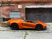 Loose Hot Wheels - Lamborghini Aventador J - Orange — view 3