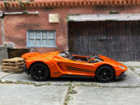 Loose Hot Wheels - Lamborghini Aventador J - Orange — view 3