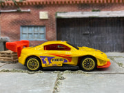 Loose Hot Wheels Pikes Peak Toyota Celica Race Car - Penzoil Yellow — view 3