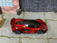Loose Hot Wheels - Lotus Evija - Dark Red — view 2