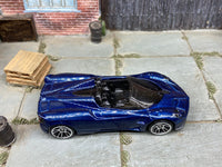 Loose Hot Wheels -2017 Pagani Huayra Roadster - Dark Blue — view 2