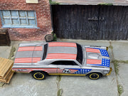 Loose Hot Wheels - 1967 Pontiac GTO - Silver and Gold Stars and Stripes — view 2
