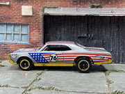Loose Hot Wheels - 1967 Pontiac GTO - Silver and Gold Stars and Stripes — view 3