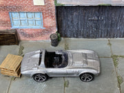 Loose Hot Wheels - Chevy Corvette Grand Sport Roadster - Silver — view 2