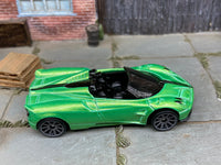 Loose Hot Wheels - 2017 Pagani Huayra Roadster - Green — view 2