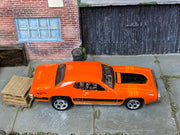 Loose Hot Wheels - 1971 Plymouth GTX - Orange and Black