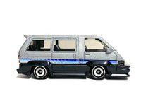 Loose Hot Wheels - 1986 Toyota Van - Silver, Black and Blue — view 2