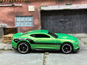 Loose Hot Wheels 2017 Chevy Camaro ZL1 in Green and Black