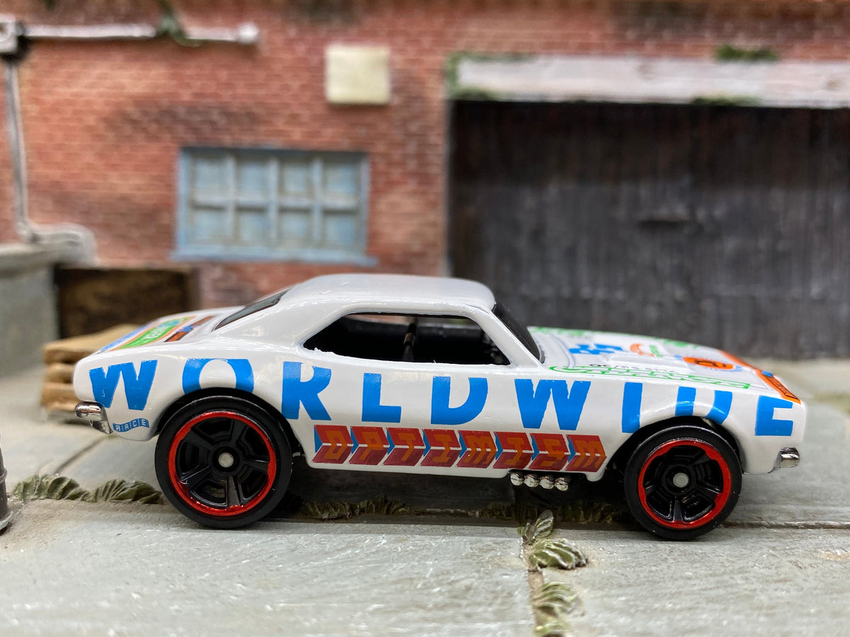 Loose Hot Wheels - 1967 Chevy Camaro - White Worlwide Optimism Livery