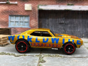 Loose Hot Wheels - 1967 Chevy Camaro - Gold Worlwide Optimism Livery — view 3
