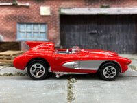 Loose Hot Wheels - Chevy Corvette SR2 - Red, White and Silver