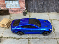 Loose Hot Wheels 2019 Kia Stinger GT In Blue — view 2