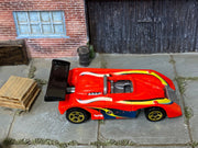 Loose Hot Wheels - Shadow MK IIa Race Car - Red, Yellow and Blue — view 2