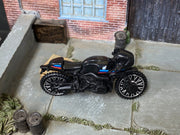 Loose Hot Wheels - BMW R nineT Racer Motorcycle - Black, Red and Blue — view 2