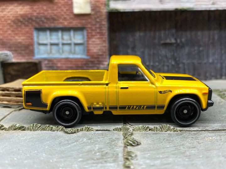 Loose Hot Wheels Mazda REPU Mini Truck - Yellow and Black