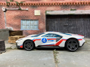 Loose Hot Wheels 2017 Ford GT Dressed in Red, White and Blue #4 — view 3