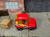 Loose Hot Wheels - VW Gulf Toon'd - Red 68 — view 2