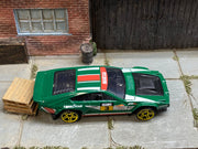 Loose Hot Wheels - Dimachinni Veloce Race Car - Green Sparco #3 — view 2