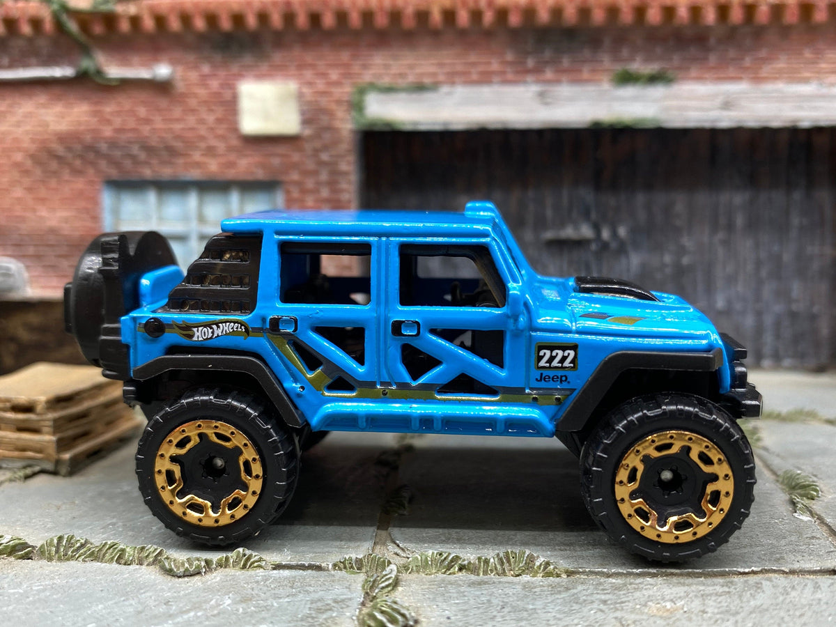 Loose Hot Wheels - 2017 Jeep Wrangler - Light Blue