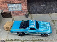 Loose Hot Wheels - 1968 Chevy El Camino - Light Blue and White Speedshop — view 2
