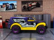 Loose Hot Wheels Power Panel - Purple and Yellow Diecast Car