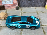 Loose Hot Wheels - Jaguare XJ220 - Teal — view 2