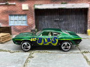 Loose Hot Wheels Olds 442 - Green, Yellow and Blue OLDS — view 3