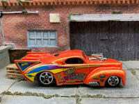 Loose Hot Wheels - 1941 Willys Coup Drag Car - Wild Willy Orange and Yellow — view 3