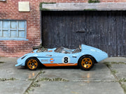 Loose Hot Wheels - Glory Chaser Race Car - GULF Blue and Orange — view 3
