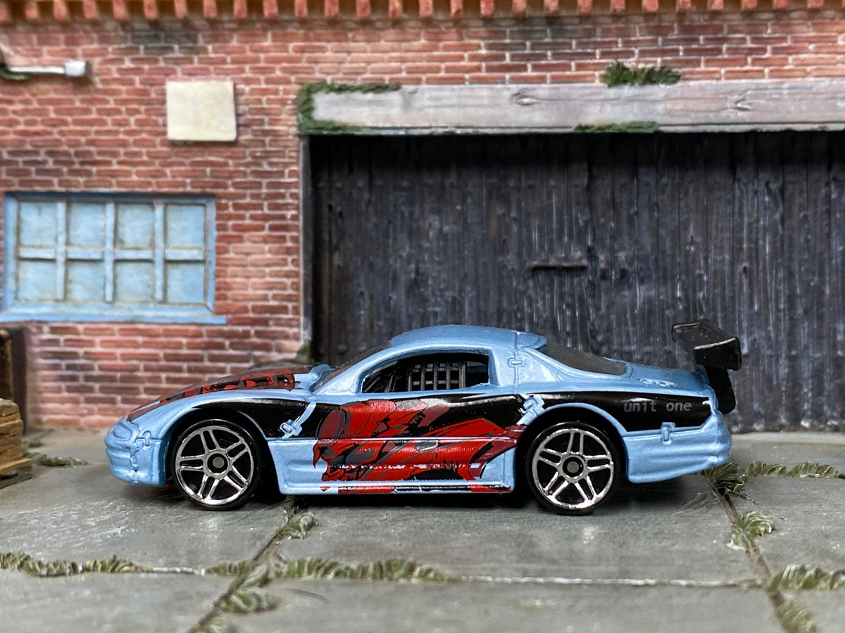 Loose Hot Wheels - OLDS Aurora GTS-1 - Blue, Black and Red