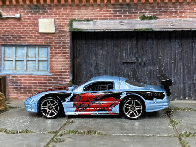 Loose Hot Wheels - OLDS Aurora GTS-1 - Blue, Black and Red