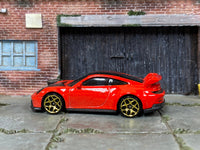 Loose Hot Wheels - Porsche 911 GT3 - Red and Black — view 3