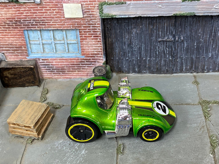 Loose Hot Wheels - Tooned Twin Mill - Green — view 2