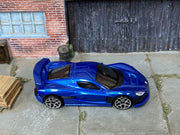 Loose Hot Wheels - Rimac Nevera - Blue — view 2