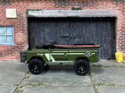 Loose Hot Wheels - Land Rover Series II - Green — view 3