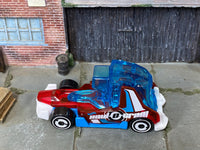 Loose Hot Wheels - Haul-O-Gram - Red, Blue and White — view 2