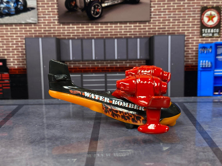 Loose Hot Wheels - Water Bomber Airplane - Red and Black