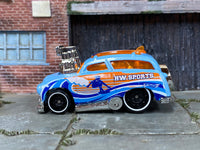 Loose Hot Wheels - Surf'n Turf Surf Wagon - Blue and Orange