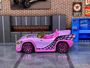 Loose Hot Wheels - Monster High Goul Mobile - Purple and Pink Spider Web — view 3