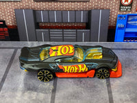Loose Hot Wheels Mod Speeder - Satin Black & Red — view 2