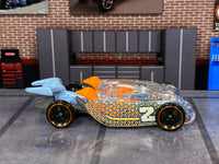 Loose Hot Wheels - Pedal De Metal - Silver and Orange