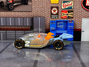 Loose Hot Wheels - Pedal De Metal - Silver and Orange — view 3