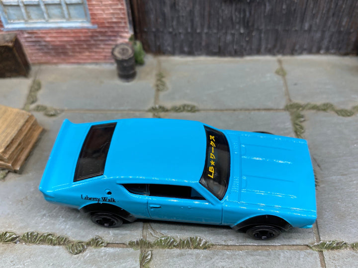 Loose Hot Wheels - Nissan Skyline 2000GT-R LBWK - Blue and Black — view 2
